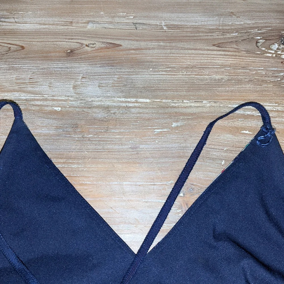 Phoebe by Kay Unger - Blue Floral Silk Bamboo Organza Gown size 2 - Picture 9 of 15